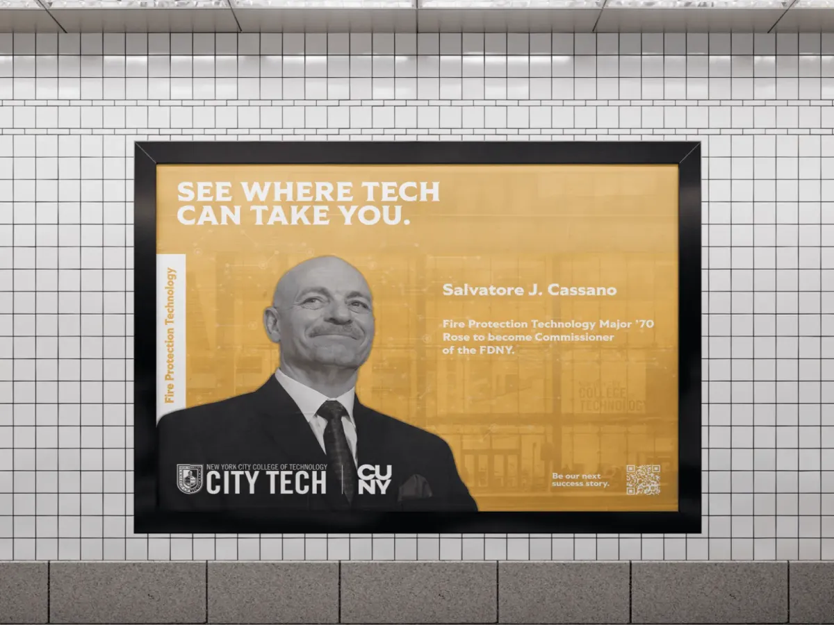 City Tech subway poster