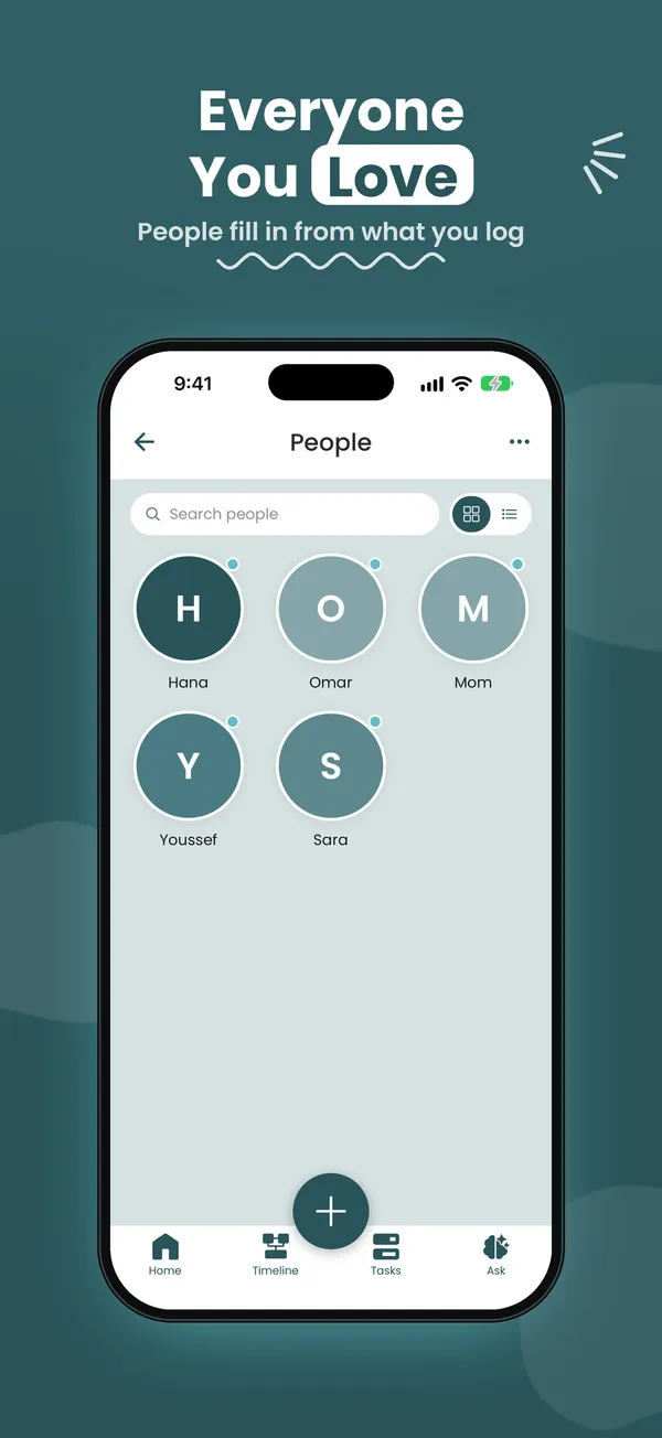 App Store screenshot: Everyone you love
